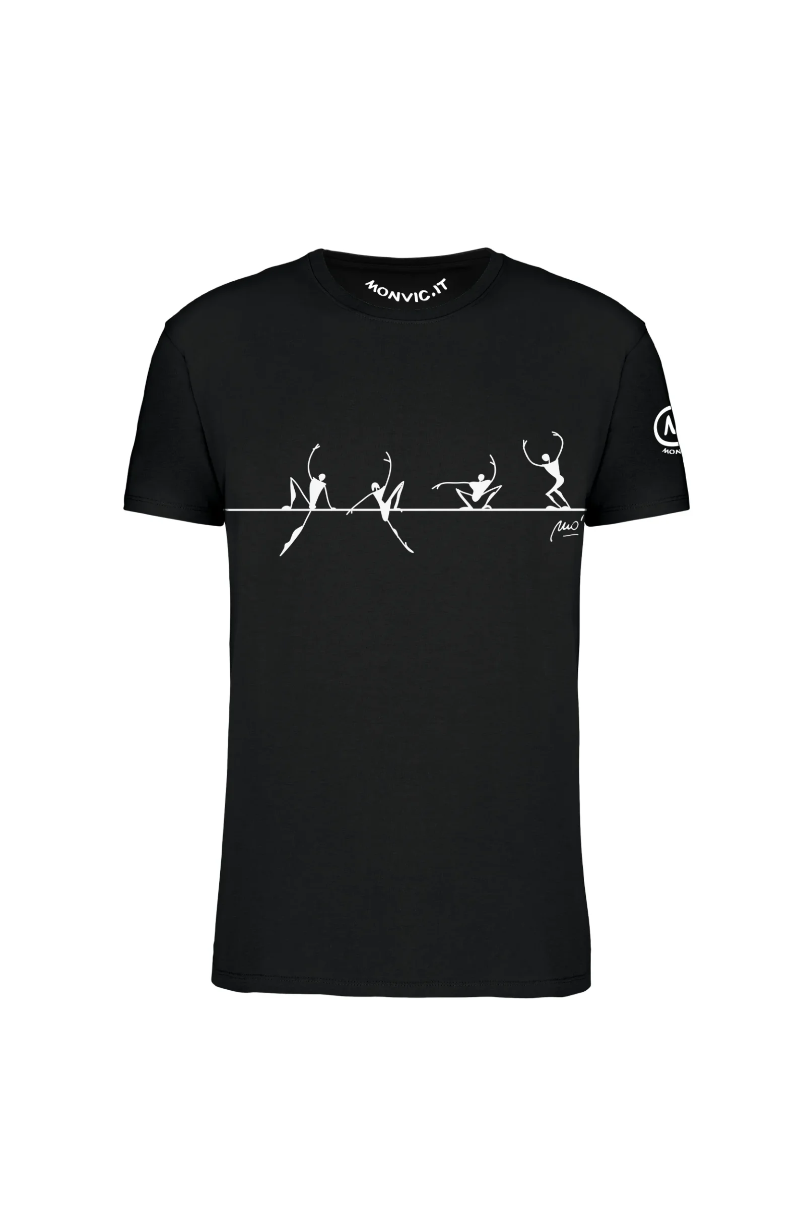 Men's Slackline t-shirt black HASH ORGANIC