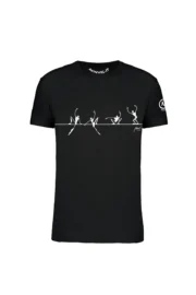 T-shirt slackline homme - noir - Monvic HASH ORGANIC