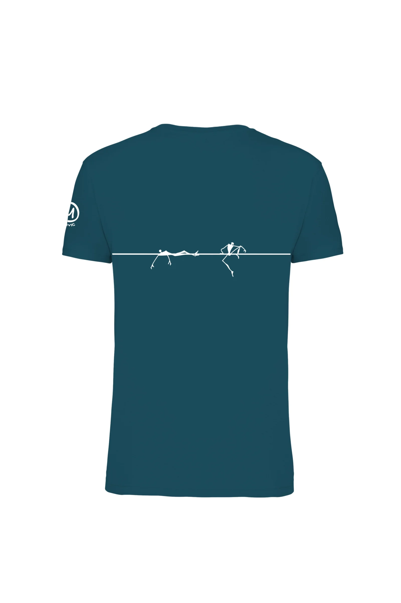 Men's Slackline t-shirt petrol HASH ORGANIC