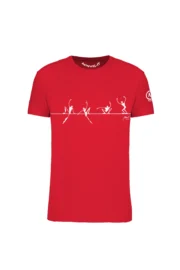 T-shirt slackline homme - rouge - Monvic HASH ORGANIC