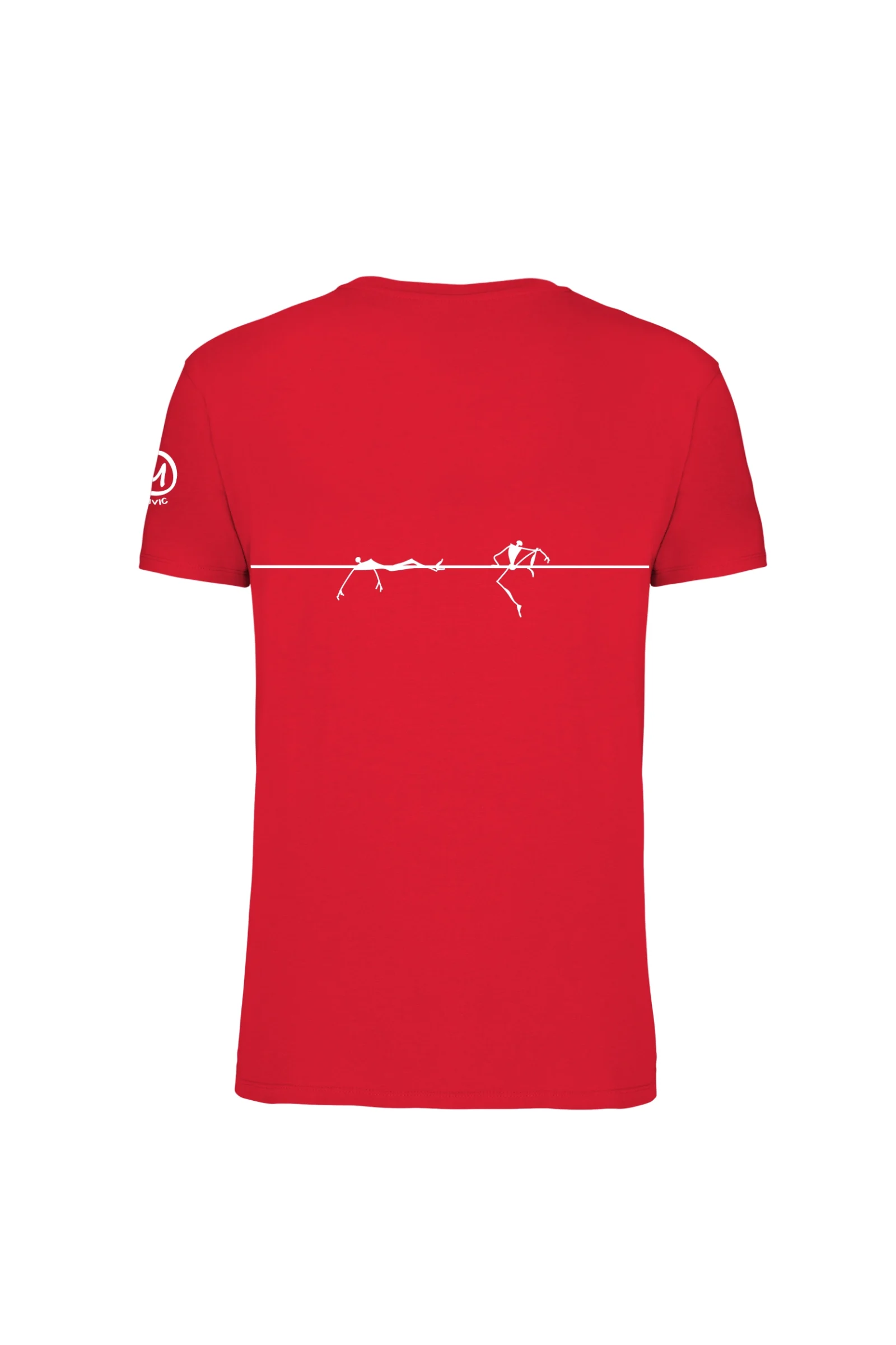 Men's Slackline t-shirt red HASH ORGANIC