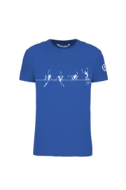 Men's Slackline t-shirt blue royal HASH ORGANIC