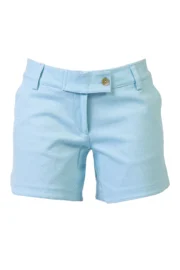 Women's light denim shorts with dragonfly graphic – STEFFY Monvic