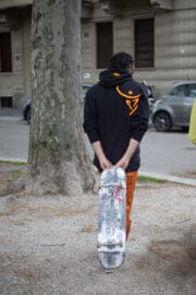 Hoodie unisex "Skate" black NAVAJO - Image 4