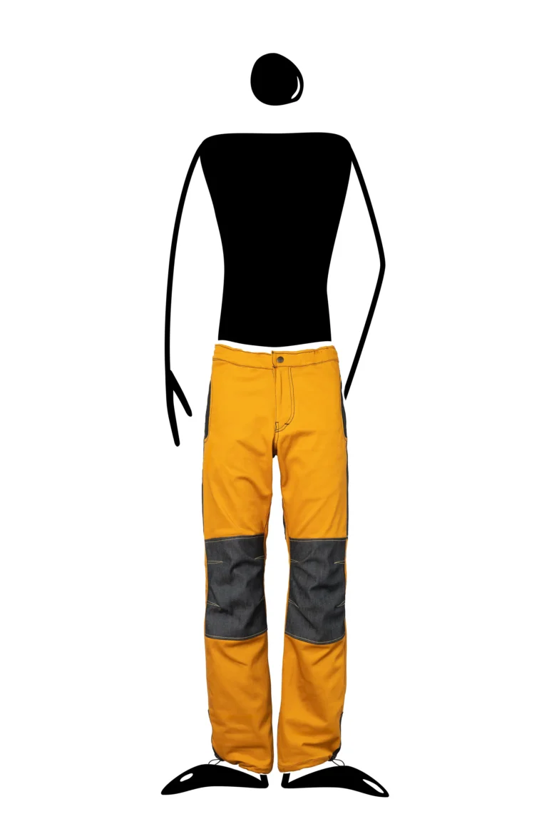 pantalone arrampicata uomo CLYDE PRO Monvic cotone elastico e jeans