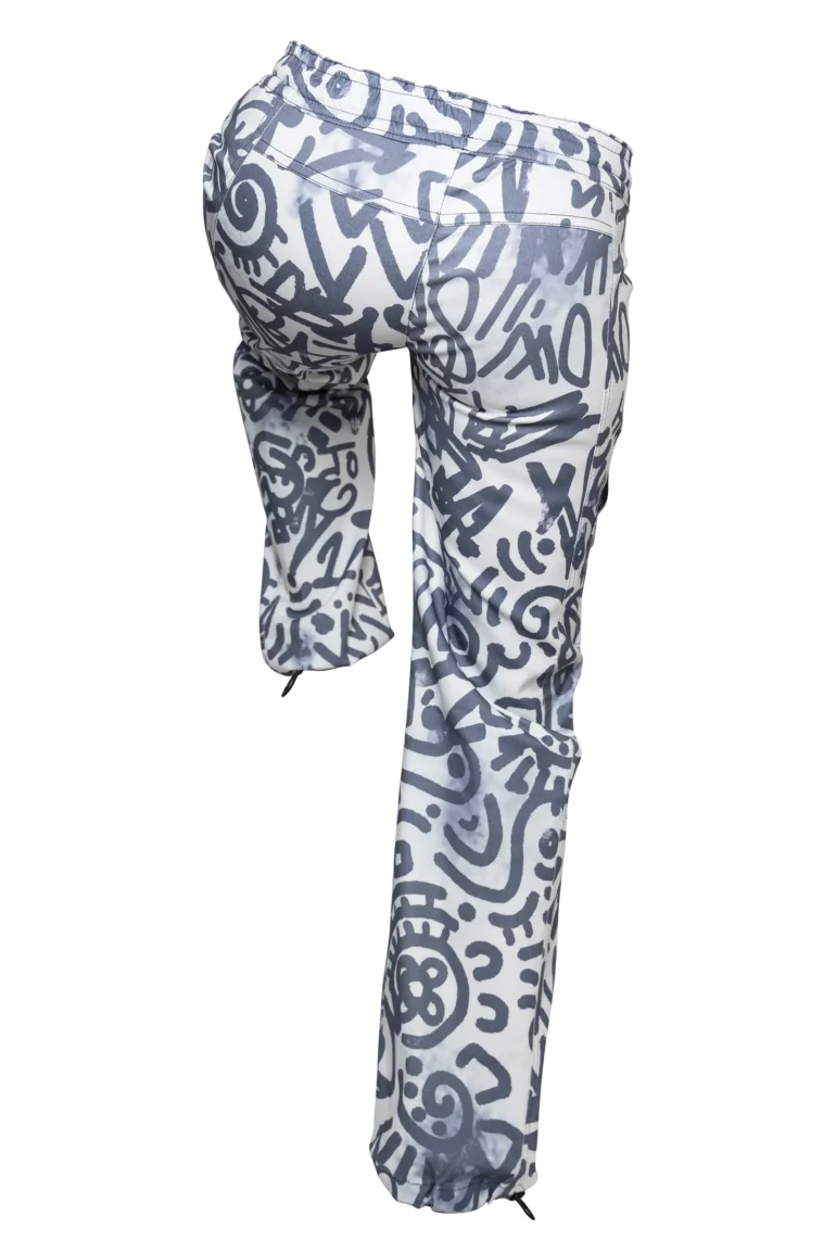 Pantalone da arrampicata donna - graffiti - VIOLET Monvic