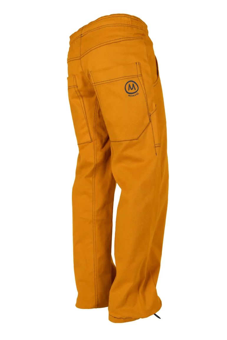 Pantalone arrampicata uomo pesante giallo JIMMY Monvic