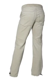 Men's medium rib beige velvet trousers - CLYDE VELVET Monvic
