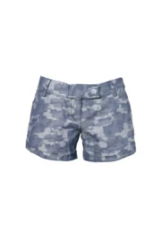 Short d'escalade femme bleu camouflage STEFFY MONVIC