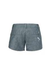 Women's climbing shorts in blue linen STEFFY MONVIC