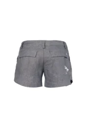 Short en lin gris pour femme - STEFFY MONVIC