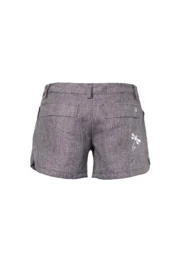 Purple linen women's climbing shorts - STEFFY MONVIC