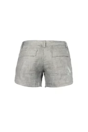 Women's climbing shorts in sage green linen - STEFFY MONVIC