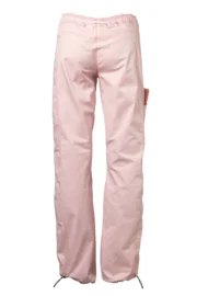 pantalone arrampicata sportiva donna - rosa chiaro VIOLET MONVIC cotone elasticizzato