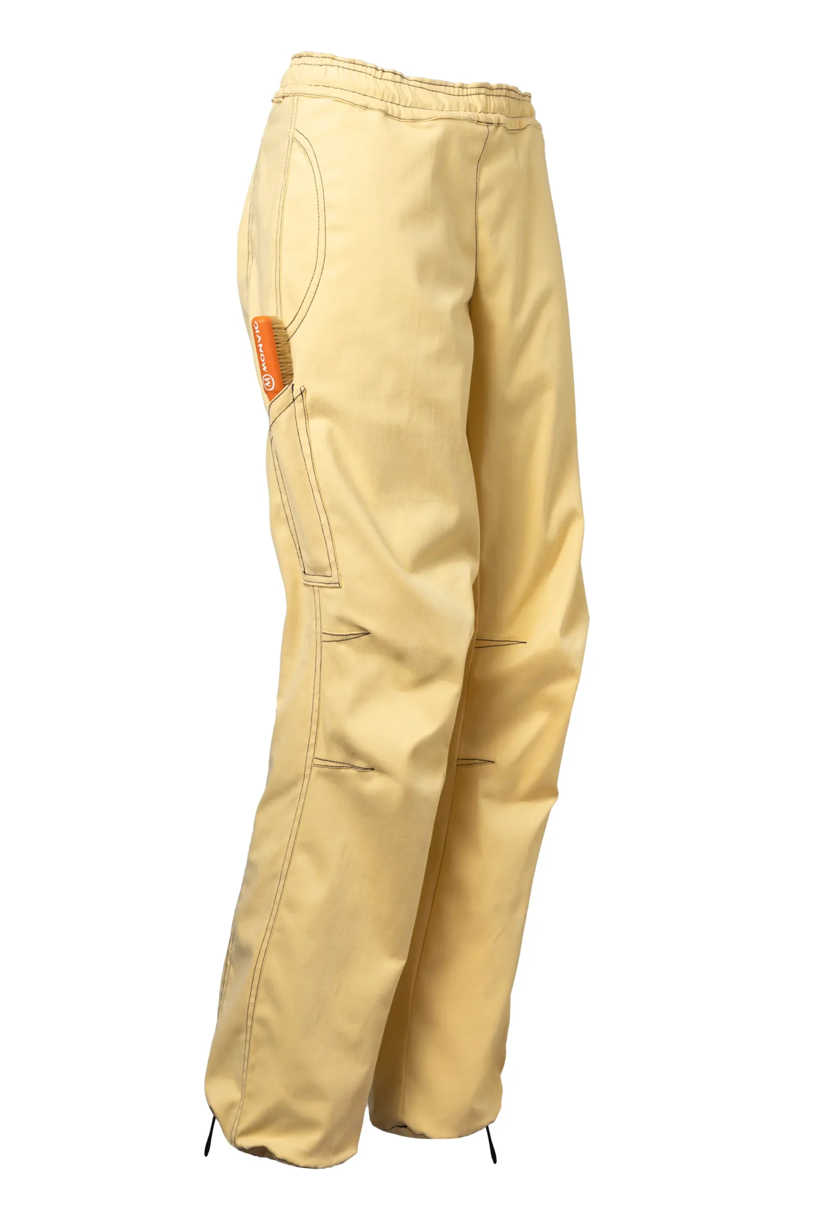 Pantalone donna arrampicata - cotone elasticizzato giallo - VIOLET MONVIC