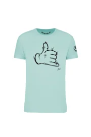 t-shirt arrampicata uomo - aqua BELLA HASH MONVIC fronte