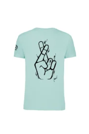 T-shirt d'escalade - Vert aqua - Monvic HASH ORGANIC