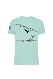 t-shirt arrampicata uomo - azzurro acqua GERRY MONVIC r