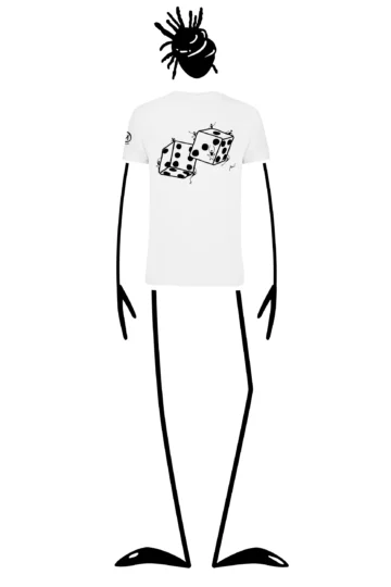 T-shirt arrampicata uomo bianco - Dadi - HASH Monvic