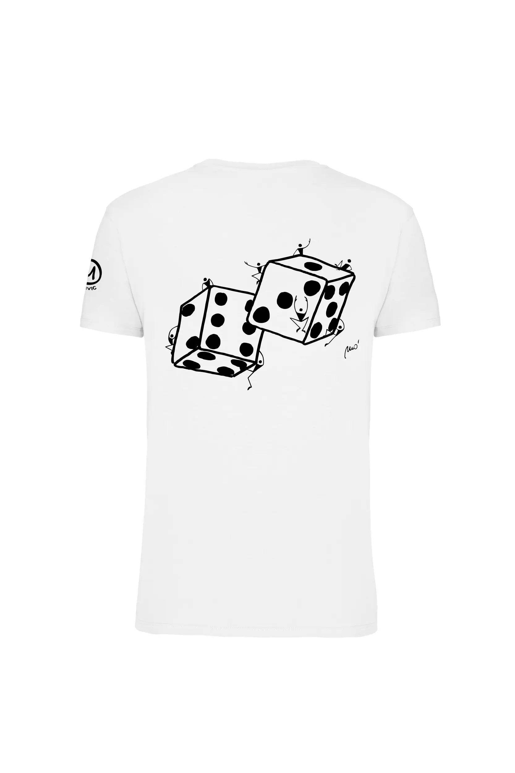 t-shirt arrampicata uomo-bianco-Dadi-HASH-MONVIC_r T-shirt escalade Homme "Dadi" HASH ORGANIC – Image 1