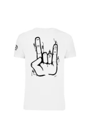 T-shirt d'escalade homme - coton blanc - cornes "Tiè" - HASH MONVIC