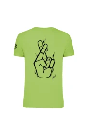 T-shirt d'escalade - Vert citron - Monvic HASH ORGANIC