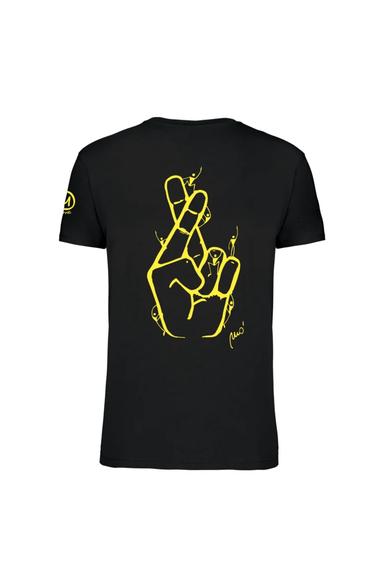 Men's climbing t-shirt black HOPE HASH ORGANIC