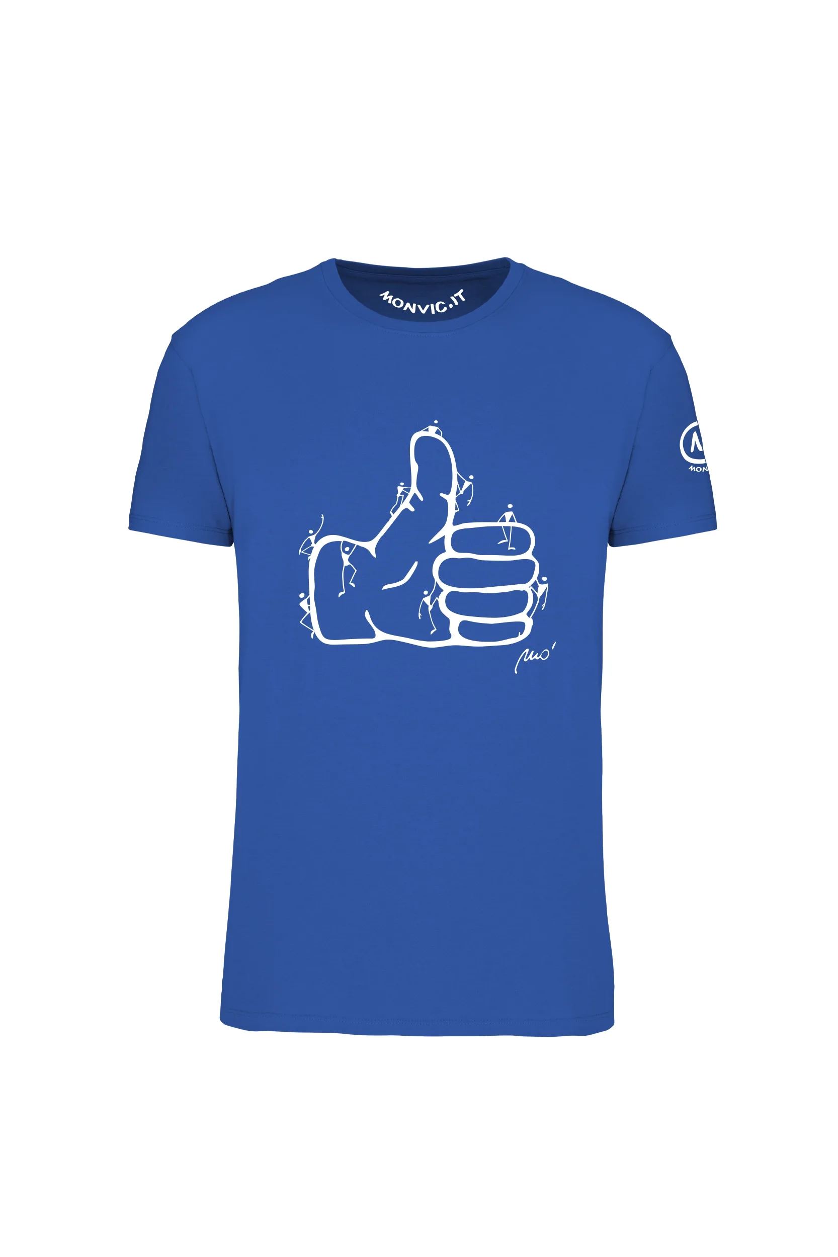 t-shirt arrampicata uomo - royal YEAH HASH MONVIC f Men's climbing t-shirt "Yeah" HASH ORGANIC - Image 1