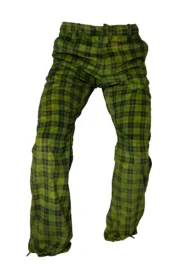 Men's mountain Prince of Wales corduroy trousers - green / black - GRILLO Monvic