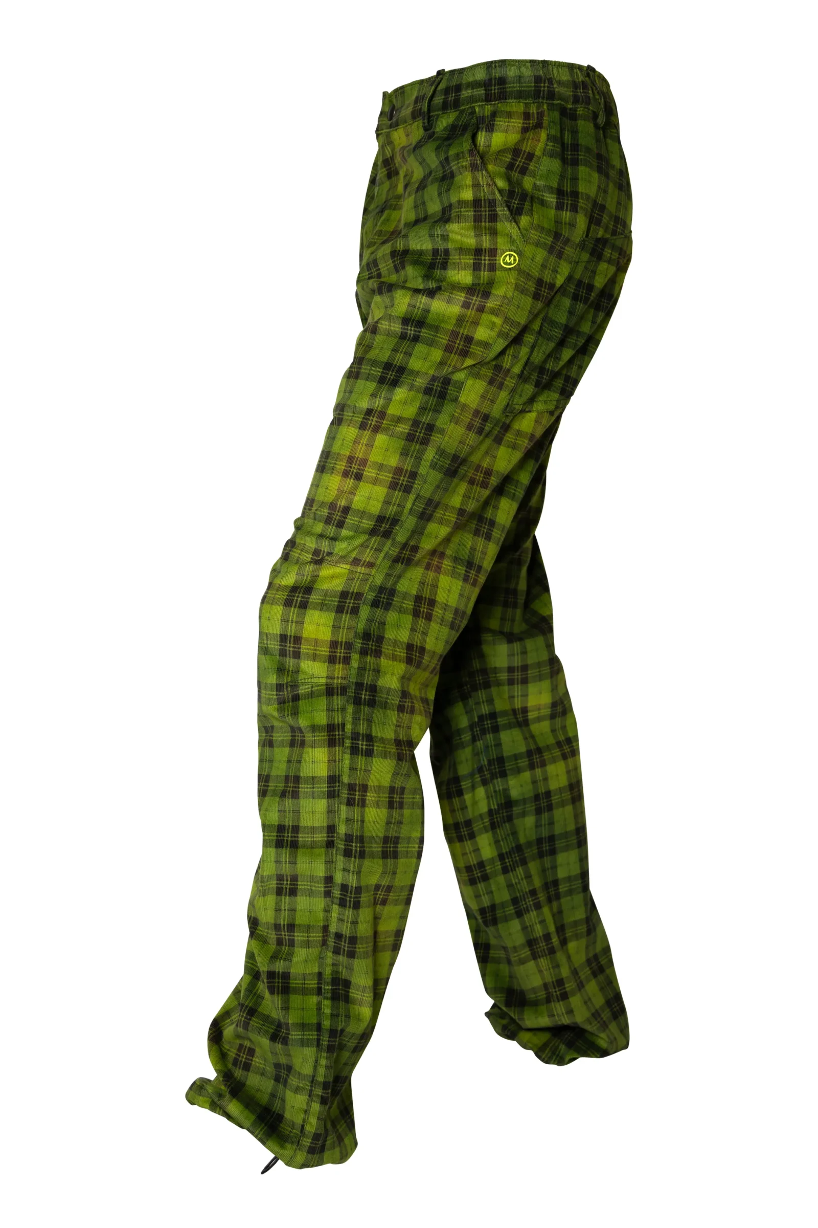 Pantalon velours prince de Galles vert/noir - homme - GRILLO Monvic