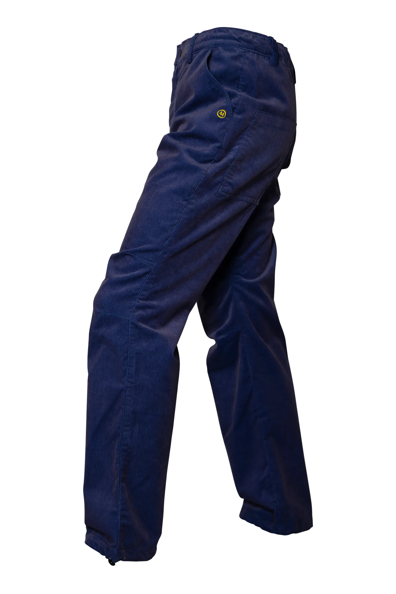 Pantalone in velluto costa fine da uomo - colore blu / viola - GRILLO Monvic