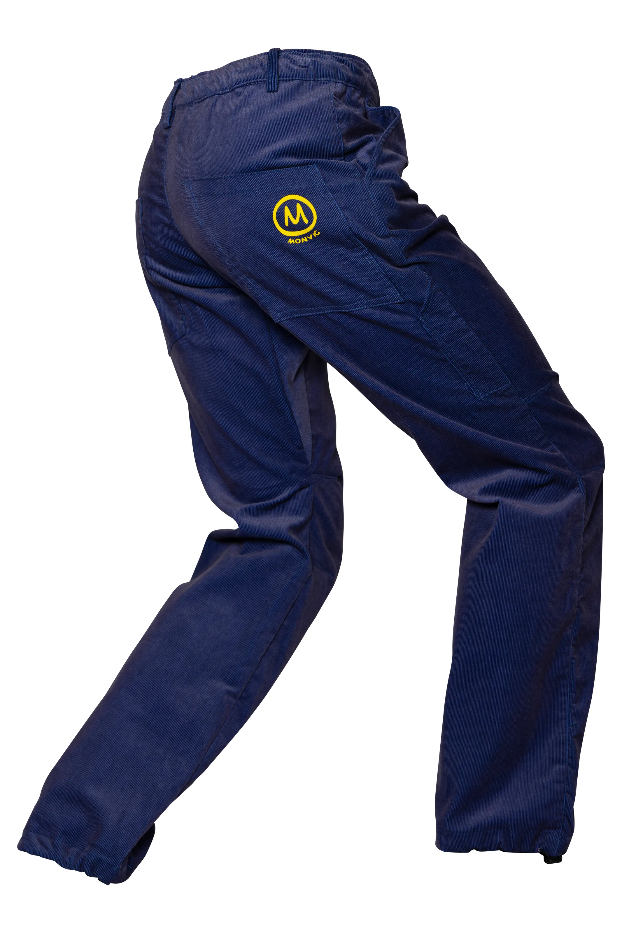 Pantalone in velluto costa fine da uomo - colore blu / viola - GRILLO Monvic