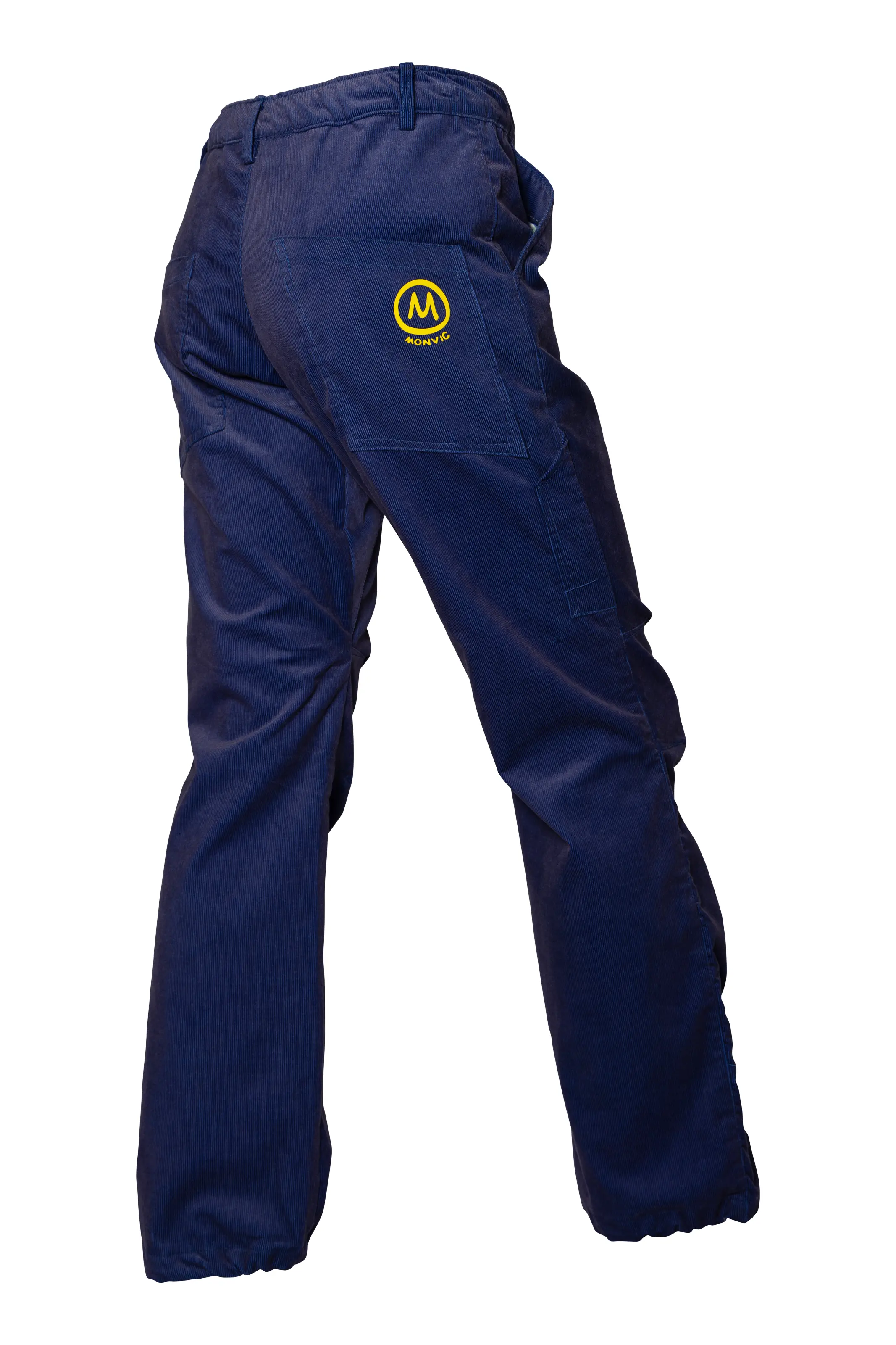 Pantalone in velluto costa fine da uomo - colore blu / viola - GRILLO Monvic