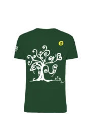 T-shirt arrampicata uomo - cotone organico verde foresta - "Tree" - HASH MONVIC