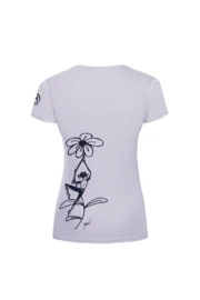 Women's climbing t-shirt - lilac organic cotton - "Carla" SHARON ORGANIC MONVIC