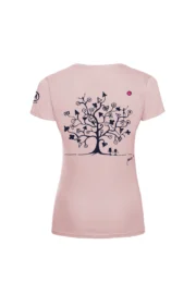 Women's climbing t-shirt - pink cotton - "Magic Tree" SHARON by MONVIC