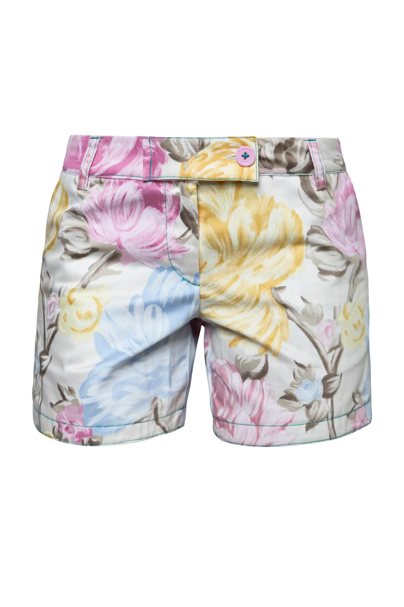 Short femme fleuri en coton léger STEFFY Monvic