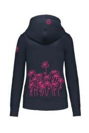felpa arrampicata donna navy TRIFOGLINI FEDRA ZIP MONVIC retro