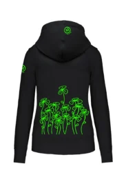 felpa arrampicata donna nero TRIFOGLINI FEDRA ZIP MONVIC retro