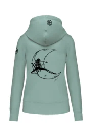 Women's zip hoodie "Moon" FEDRA ZIP