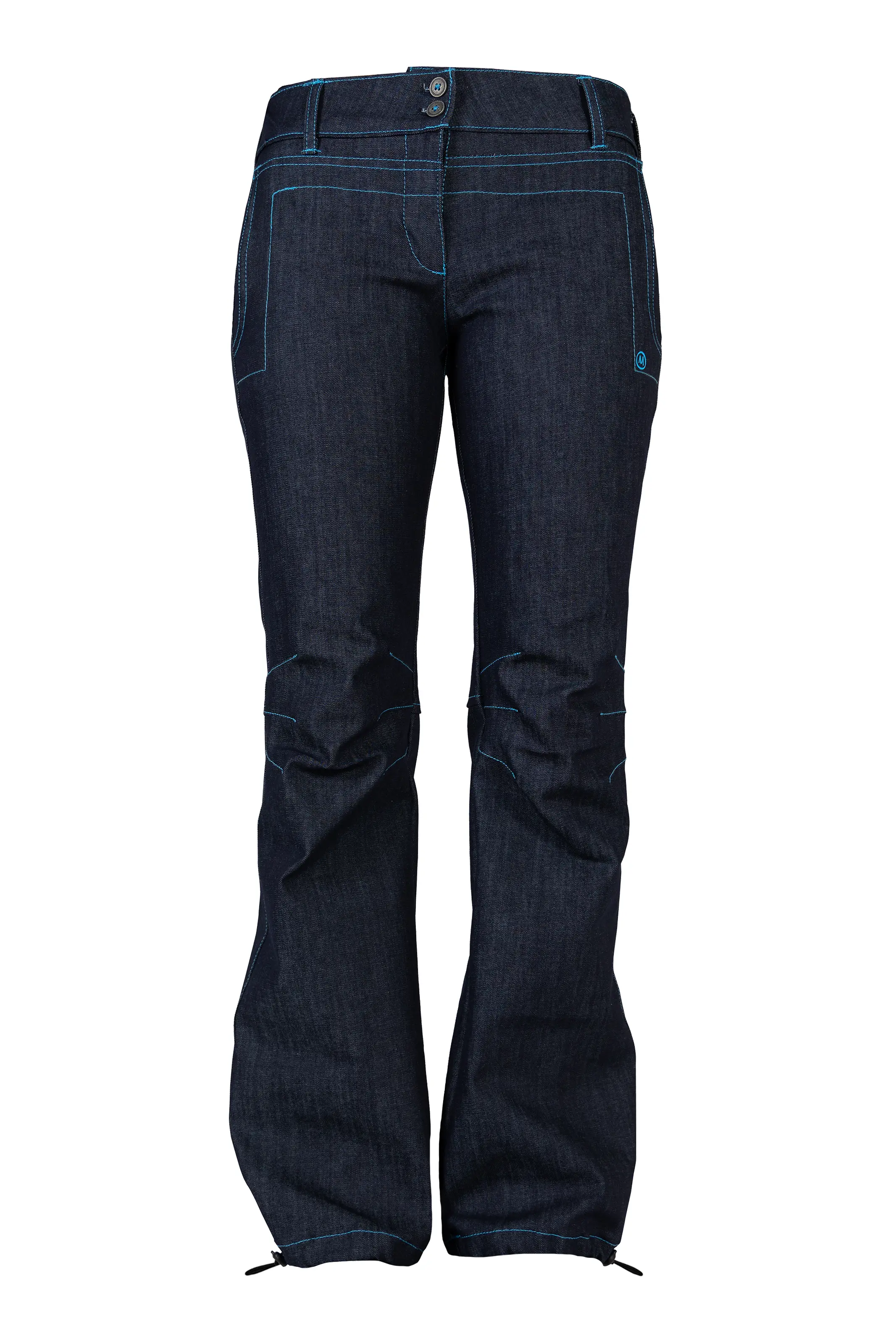 Women's bouldering jeans - light blue thread denim - BONNIE Monvic