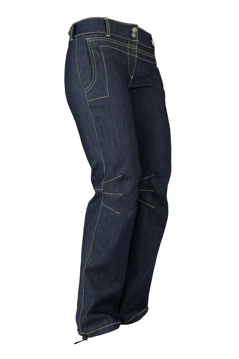 Women's bouldering jeans trousers - yellow thread denim - BONNIE Monvic