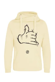 Sweat à capuche d'escalade unisexe - jaune vanille - graphisme "Bella" - NAVAJO PRO MONVIC