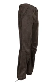 men's chocolate velvet trousers with French rib - GRILLO Monvic