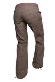 Pantalon à carreaux femme - beige / sable / marron Q1 - VIOLET Monvic