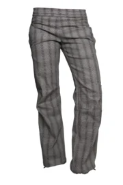 Pantalon à carreaux femme - beige / gris / noir Q3 - VIOLET Monvic