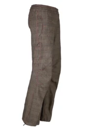 Women's tartan climbing trousers - burgundy thread - VIOLET Prince of Wales