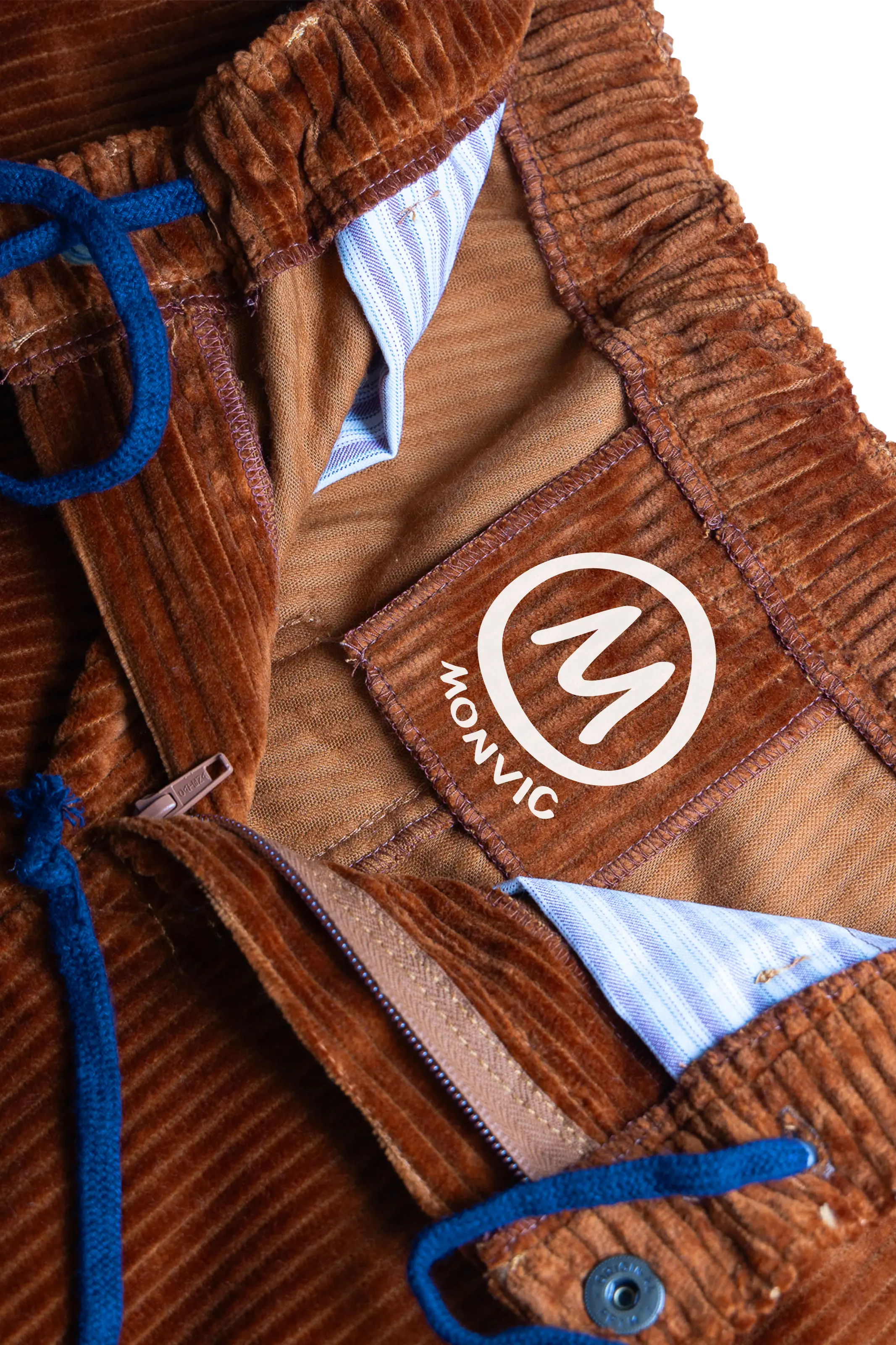 Men's trousers - medium corduroy - sahara brown - GRILLO MONVIC