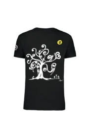 T-shirt arrampicata uomo - cotone organico nero - "Tree" - HASH ORGANIC MONVIC