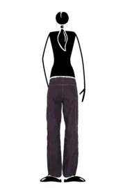 Pantalon femme en velours côtelé français - violet - VIOLET VELVET MONVIC